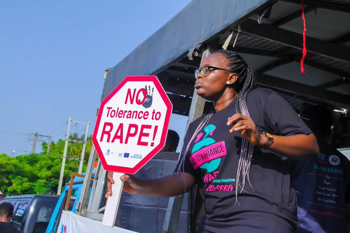 WARIF_NG's tweet photo. Spread the word, no voice is too small. Speak out to end Sexual and Gender-Based Violence.

#NTM2023  #WARIF #16DaysofActivism #NoTolerance #NoMeansNo #EndSexualViolence #16DaysAgainstGBV https://t.co/Yjru8iuAKx