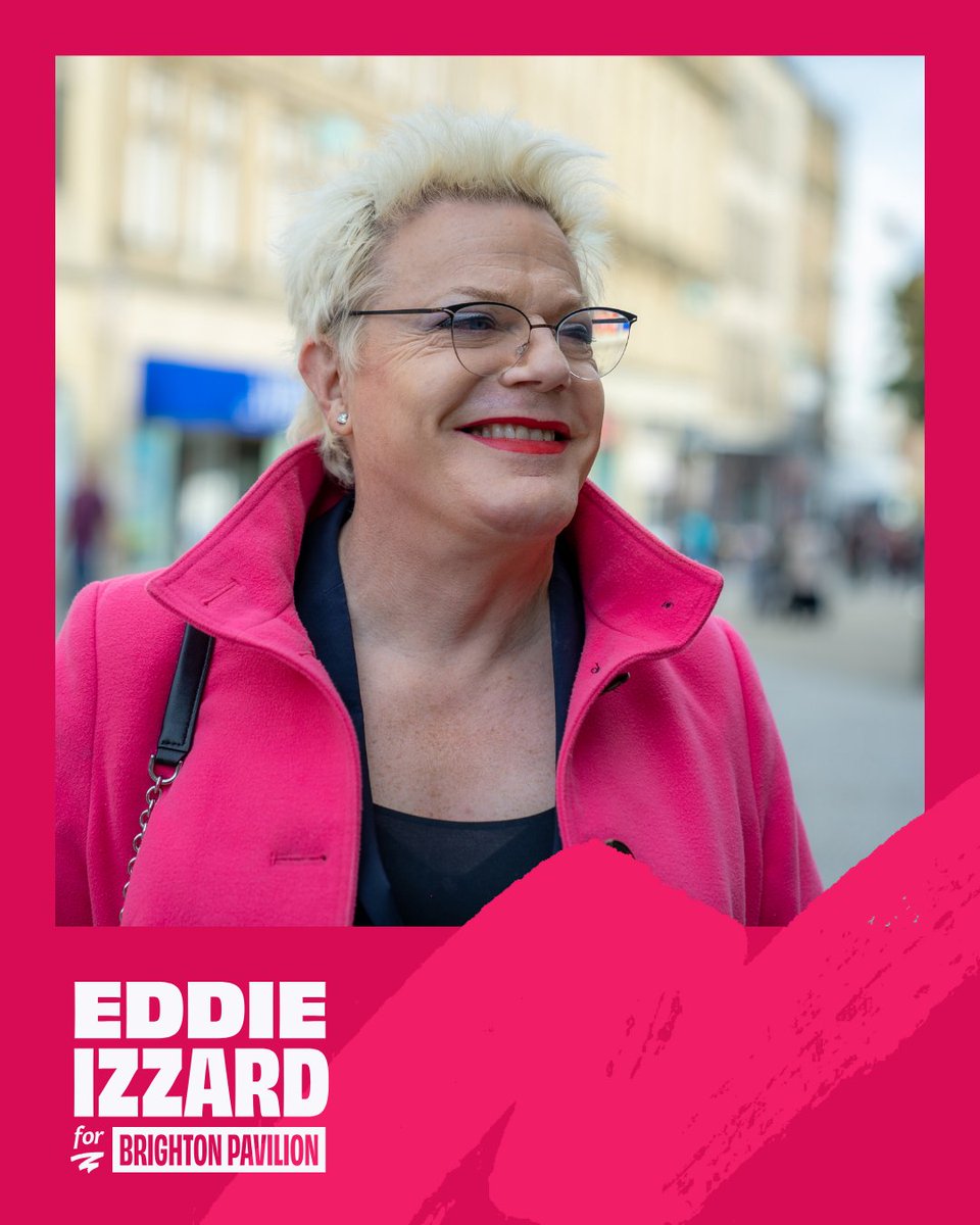 EddieIzzardLab's tweet photo. As your MP I will continue to promote eco-friendly transportation and pedestrian-friendly spaces. Let's make Brighton Pavilion a model for sustainable urban living. #SustainableTransport #EcoFriendlyCities https://t.co/eLw9eH56kD