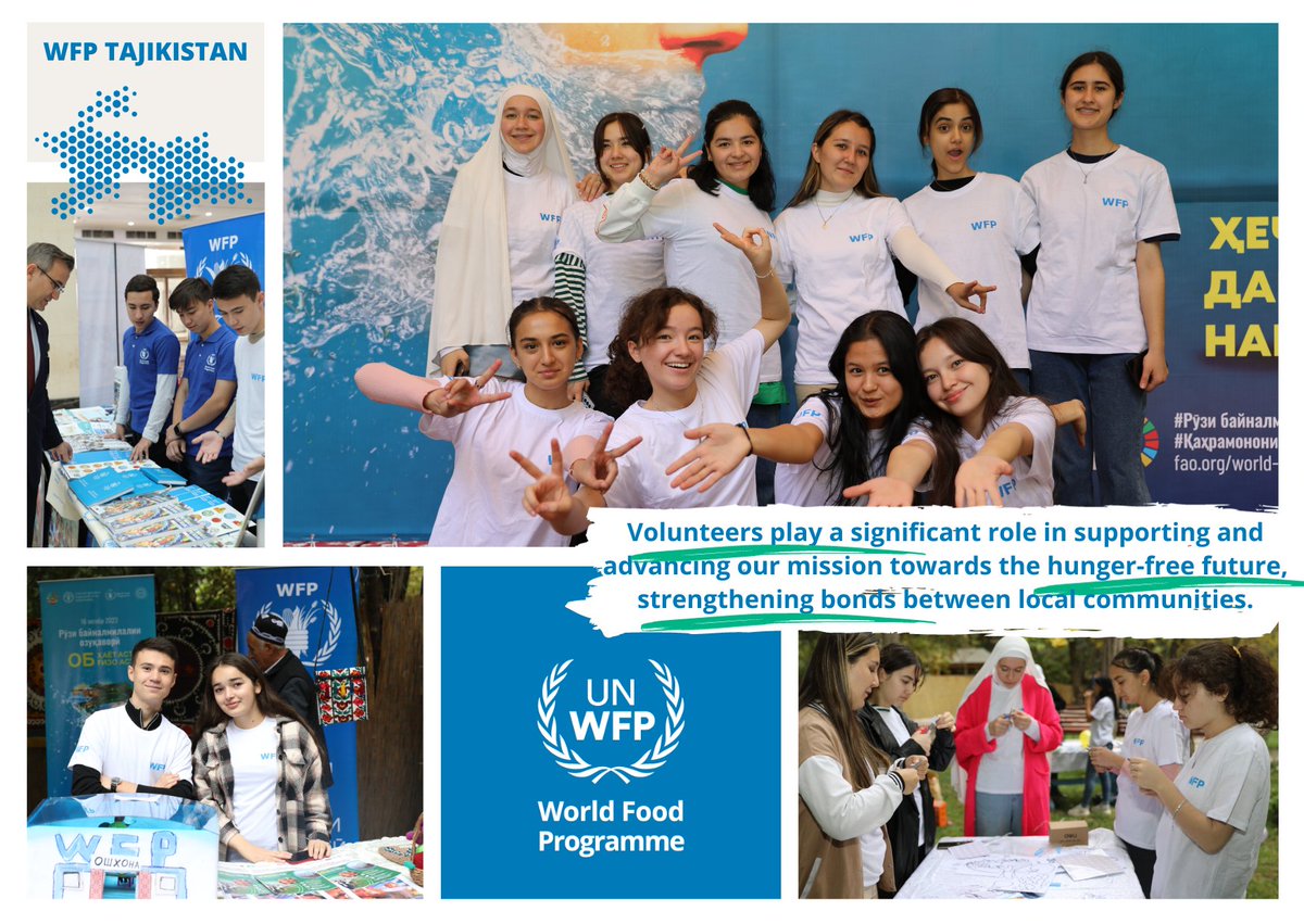 On the #InternationalVolunteerDay🌟 we celebrate dedication of volunteers worldwide to supporting WFP in building the hunger-free future. This year the events: #WorldFoodDay2023, #UNday2023 and the Best School Cooks competition were supported by local volunteers.#Ifeveryonedid