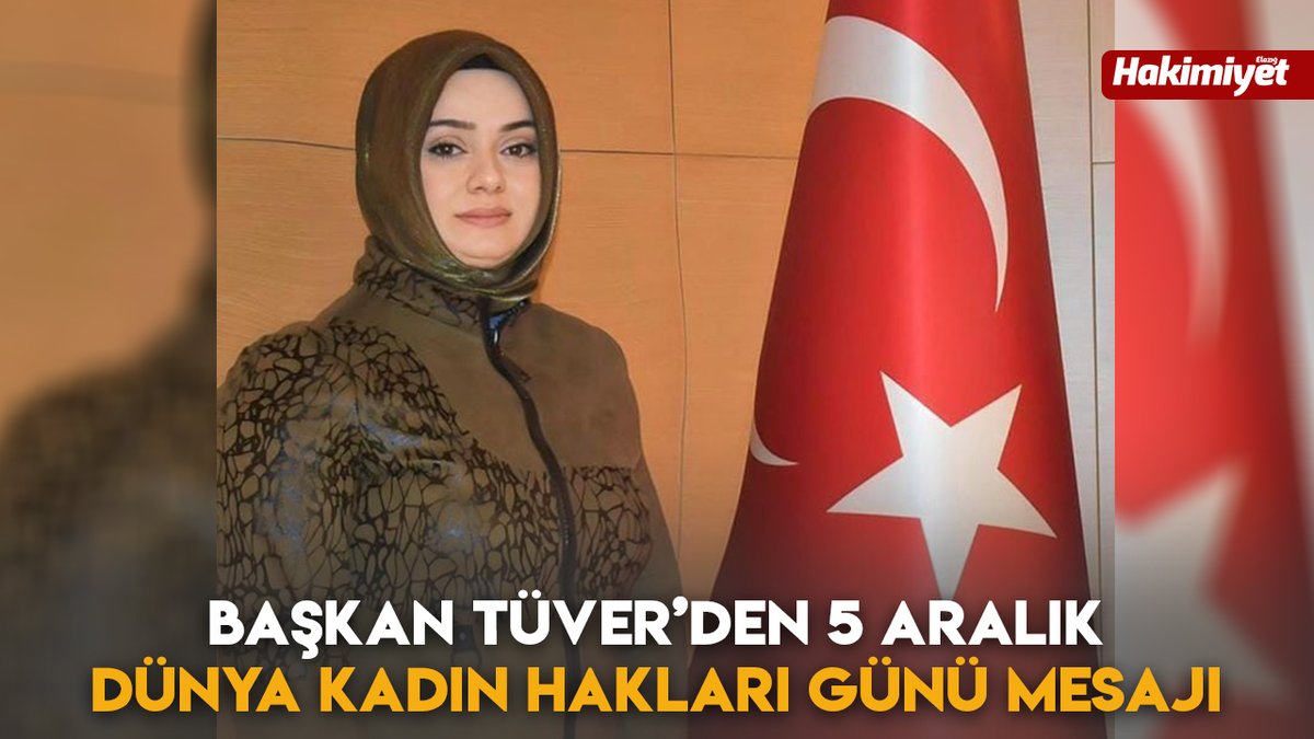 Başkan Tüver’den 5 Aralık Dünya Kadın Hakları Günü Mesajı
elazighakimiyethaber.com/baskan-tuver-d… #elazığ #elazığhaber <a href="/burcu_tuver/">Burcu TÜVER</a>