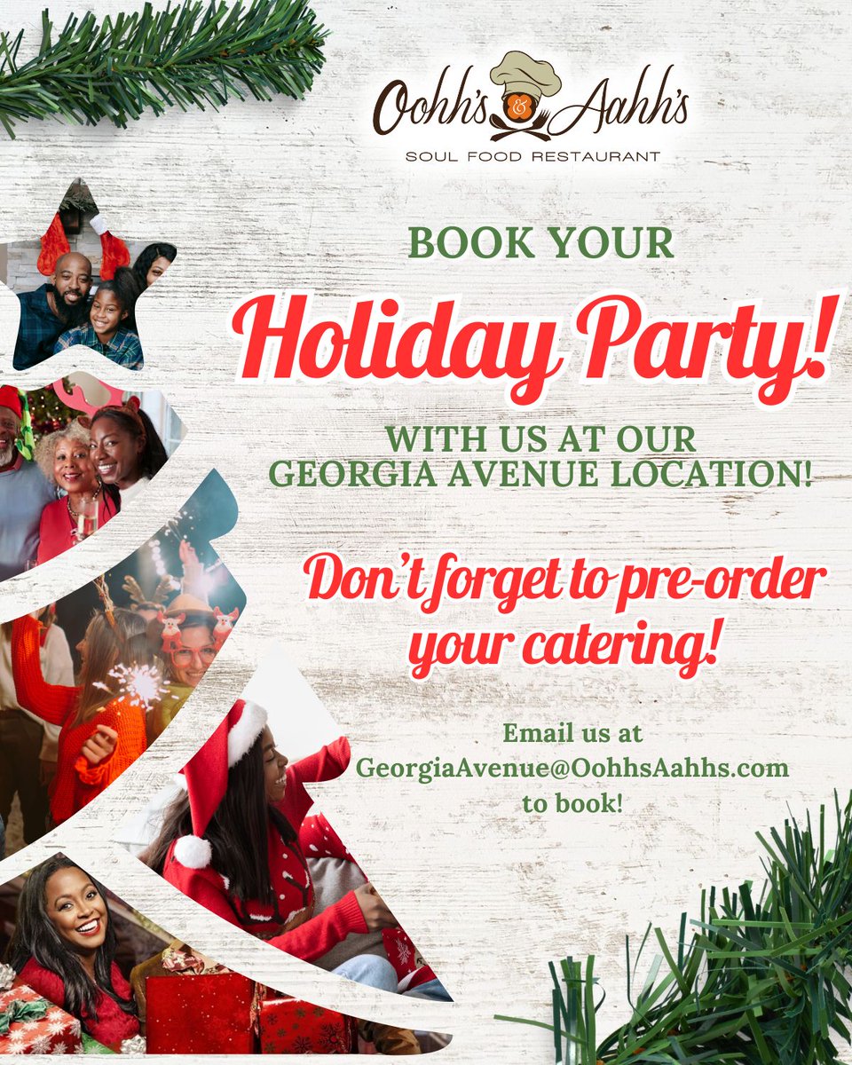 Toast to the holidays at our  📍Georgia Avenue location! 🥂 Book your holiday party and let us create an atmosphere of warmth and celebration. Don't forget to pre-order your holiday catering for a stress-free and flavorful celebration. Cheers to a season of joy! 🍾🎄