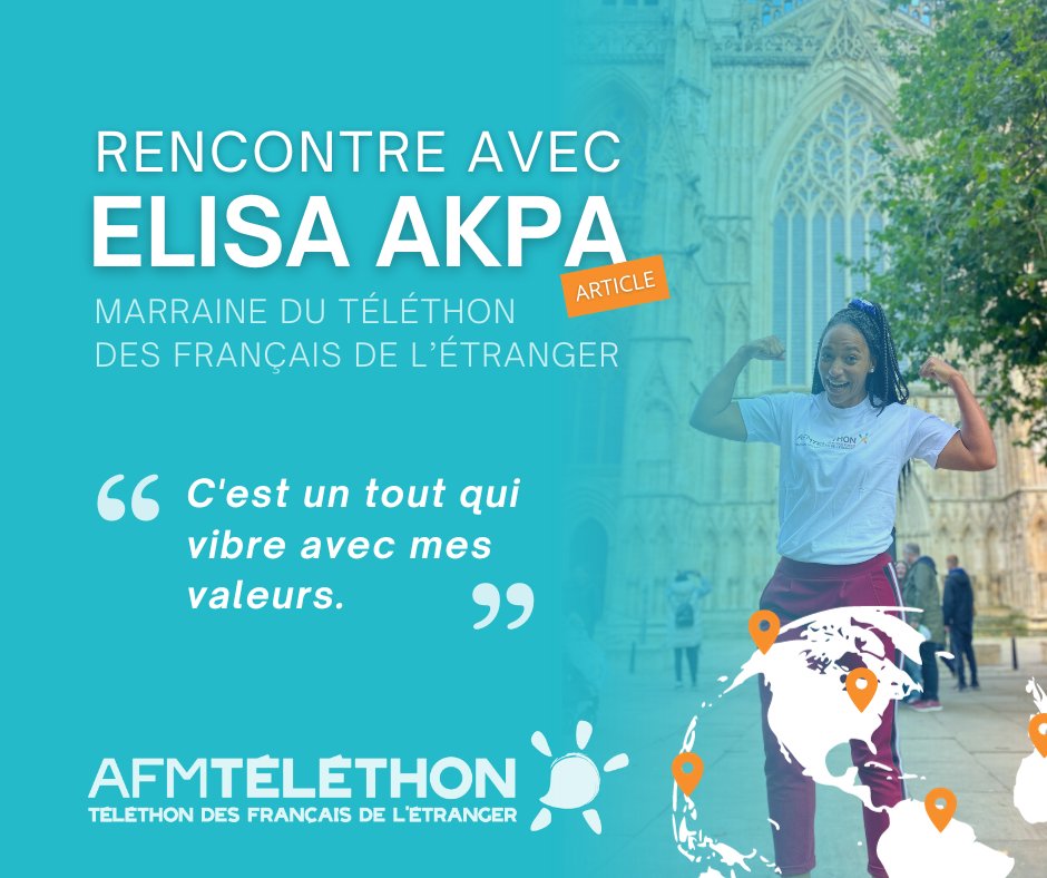 Nouvelle rencontre ! ✨

💪Retrouvez l'interview d' <a href="/elisa_akpa/">akpa elisa</a>, marraine du Téléthon des Français de l'Etranger, ici : 

expat.com/fr/expat-mag/9…

#telethon #marraine #engagement #telethonexpat #muscletontelethon #elisaakpa
