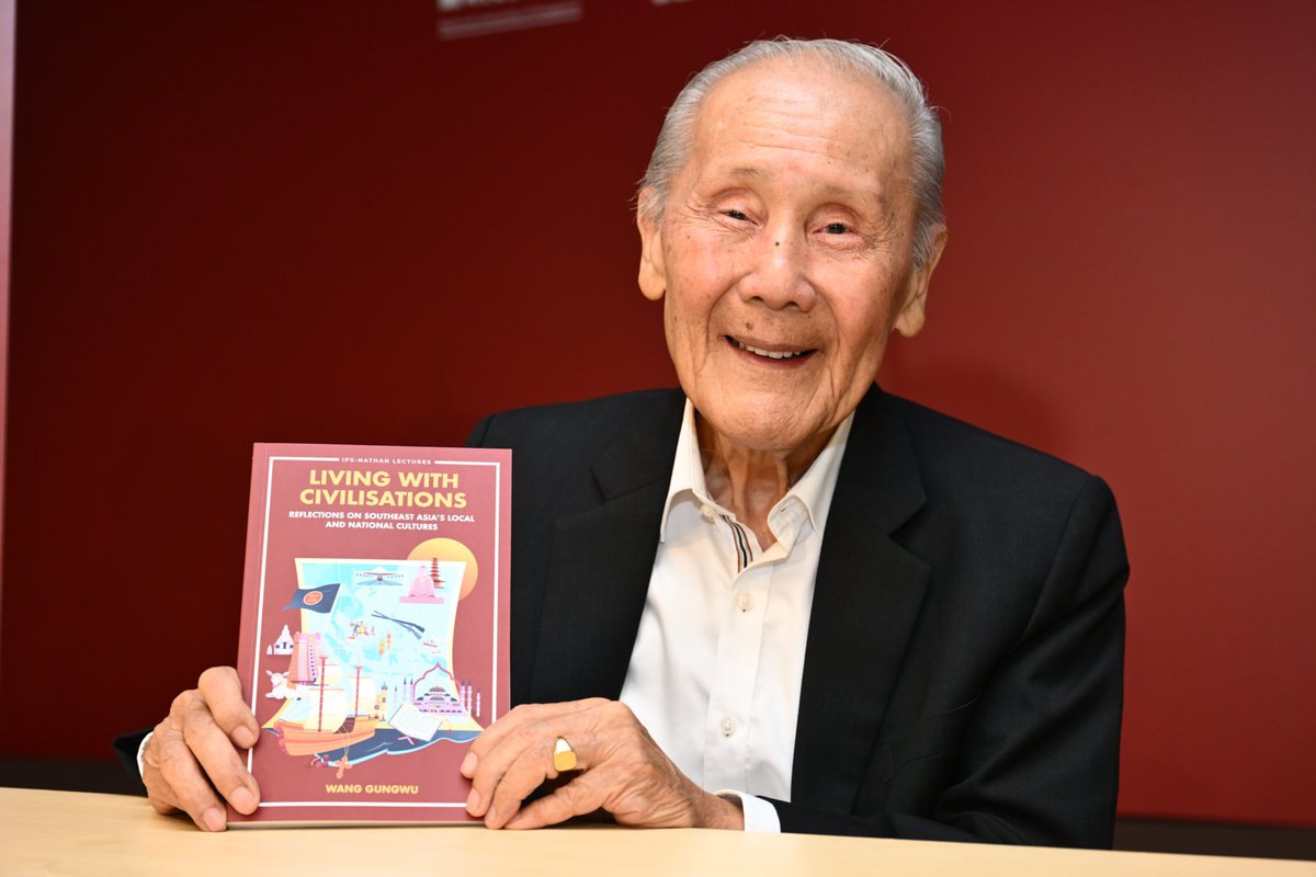 IPS_sg's tweet photo. "Living with Civilisations: Reflections on Southeast Asia’s Local and National Cultures" by Professor Wang Gungwu, 12th S R Nathan Fellow for the Study of Singapore, was launched earlier today. (1/8) https://t.co/qDWe9cJkLN