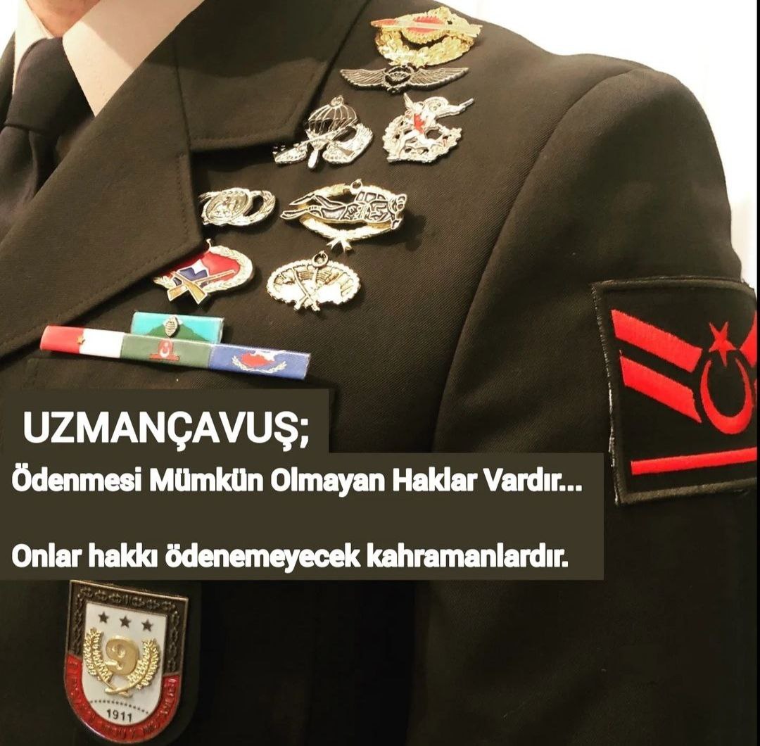<a href="/alitilkici38/">Ali Tilkici 🇹🇷</a> Uzman Çavuşlar özlük haklarının düzeltilmesini bekliyor 
<a href="/RTErdogan/">Recep Tayyip Erdoğan</a>
#UzmanÇavuş lar Mesleki Güvence Bekliyor 
#UzmanÇavuşaKadro