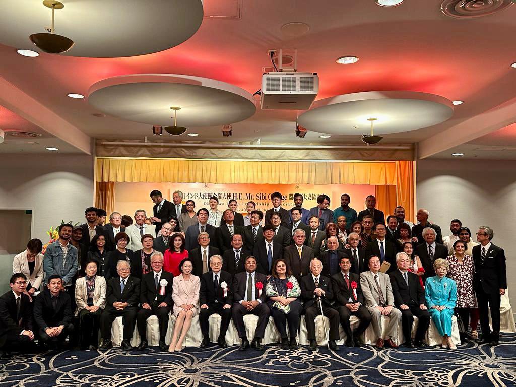 Ambassador <a href="/AmbSibiGeorge/">Amb Sibi George, Secretary (West), Bharat- India</a> addressed a welcome reception in Okinawa, including a seminar on business opportunities in India, organized by the Okinawa India Friendship Association.