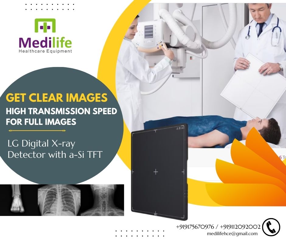 Medilifemktg's tweet image. LG Digital X-ray Detector with a-Si TFT- Medilife Healthcare Equipment
· Get Clear Images
·  Durable Design
· High Transmission Speed for Full Images
Call to find out more on +919175670976 / 9595452103
#digitalxraymachine #handheldxray #digitalhandheldxraycamera #portablexrayDR