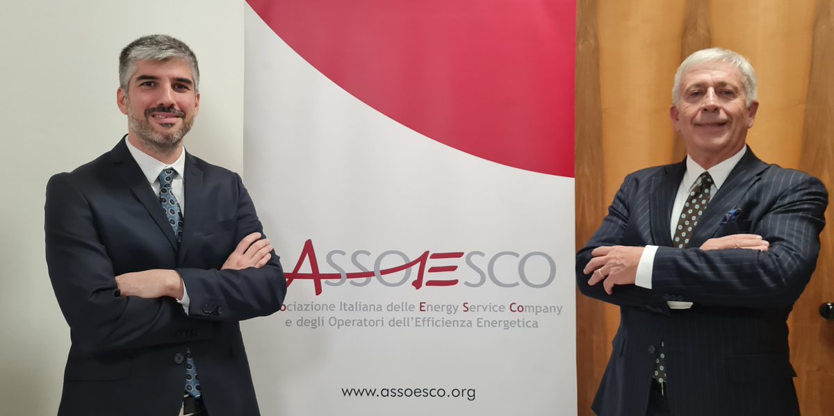Our 🇮🇹 member, AssoESCo, elected its new president!

Giacomo Cantarella succeeds to Vittorio Cossarini, continuing AssoESCo's long-term commitment to energy efficiency and decarbonisation in 🇮🇹, also showing that ESCOs act as major facilitators and accelerators of this process 🍃