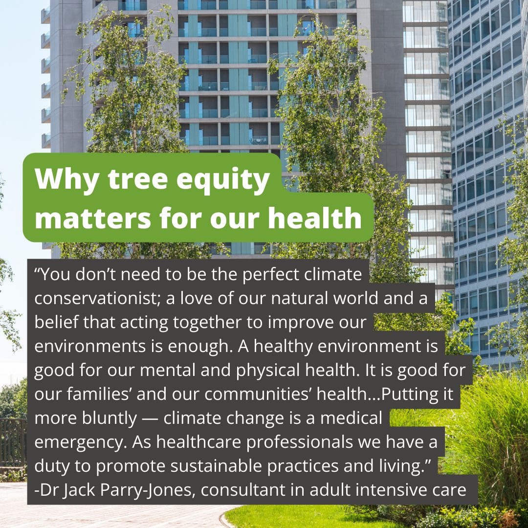 Achieving #TreeEquity through better tree cover means:
· less respiratory disease 
· fewer heat-related deaths 
· improved mental health
Use the new Tree Equity Score to find out if your area has #TreeEquity. 
buff.ly/3GrjWq7