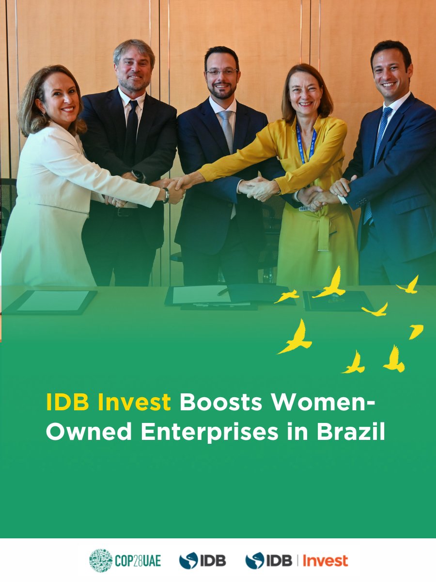 At #COP28, IDB Invest announced a $30-million loan to <a href="/sicredi/">Sicredi</a> to support the expansion of its women-owned MSMEs in 🇧🇷. It's a commitment to bridging gender credit gaps, fostering innovation &amp; strengthening Brazil's business sector. Learn more: bit.ly/3RqQQxy