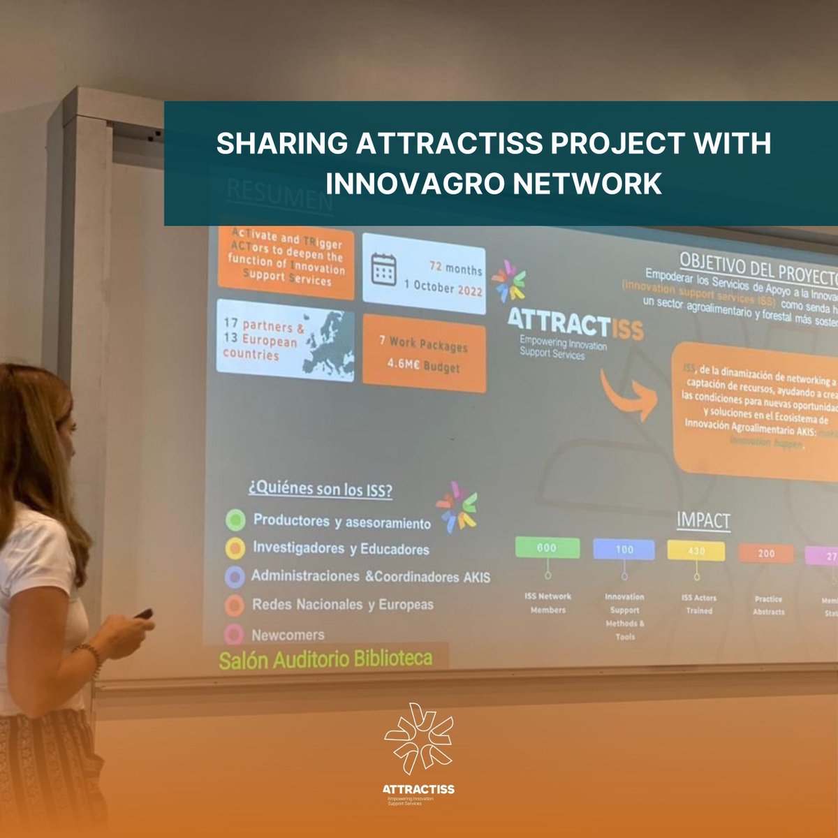 🔉 At the beginning of November, our project partner Lola de Toro attended the INNOVAGRO Network meeting in Honduras.

🎯 The aim was to present the #ATTRACTISS project, share some experiences and explore potential synergies.

👀 Stay tuned for upcoming content.