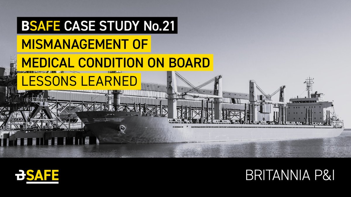 britanniapandi's tweet image. Our latest #BSAFE case study looks at a tragic incident that unfolded on board a bulk carrier, claiming the life of a cadet who had spent three months on board. Full details and the commentary from our #LossPrevention team and a reflective learning form: ow.ly/Z54Y50QcNUv