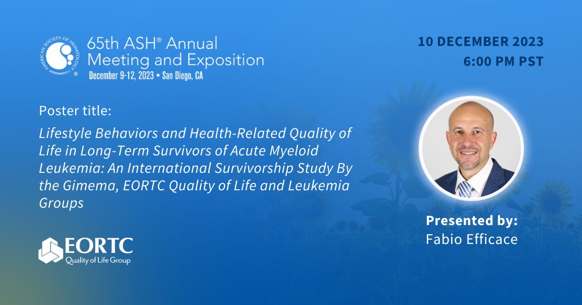EORTC_QLG's tweet image. 🗓️This week at #ASH23, Prof Fabio Efficace will present the SPARTA Study, an international survivorship study by @FGIMEMA &amp;amp; @EORTC Leukemia &amp;amp; #QualityofLife Groups in long-term survivors of #acutemyeloidleukemia.

More info👇
ash.confex.com/ash/2023/webpr…

#AML #HRQoL

@ASH_hematology