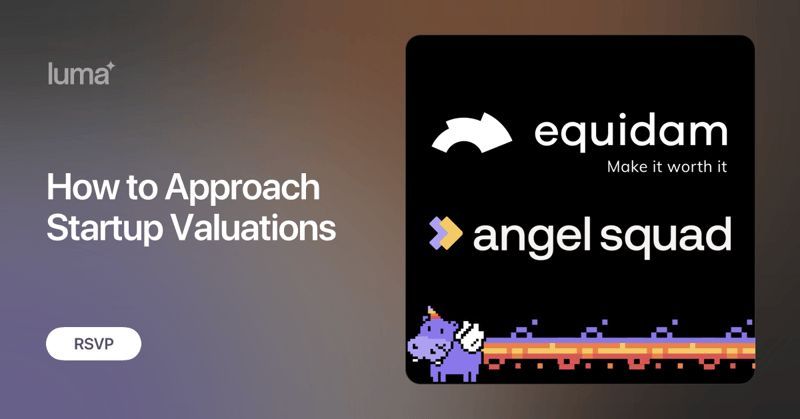 Dealum_'s tweet image. 🚀 Join our friends from #Equidam on December 12th for an insightful online event on &quot;How to Approach Startup Valuations.&quot;

buff.ly/49ZZuKJ

#startupvaluations #hustlefund #angelInvesting #startupecosystem