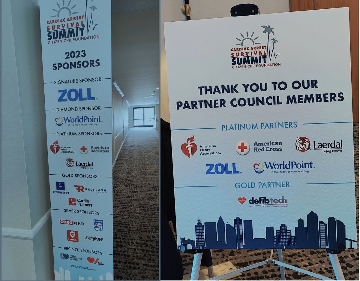 Sharing a few highlights from the Cardiac Arrest Survival Summit by the Citizen CPR Foundation in San Diego, California. What an amazing event, full of passionate and motivated people. Thank you for the invitation. We share the same passion! #CASSummit2023 #savinglives