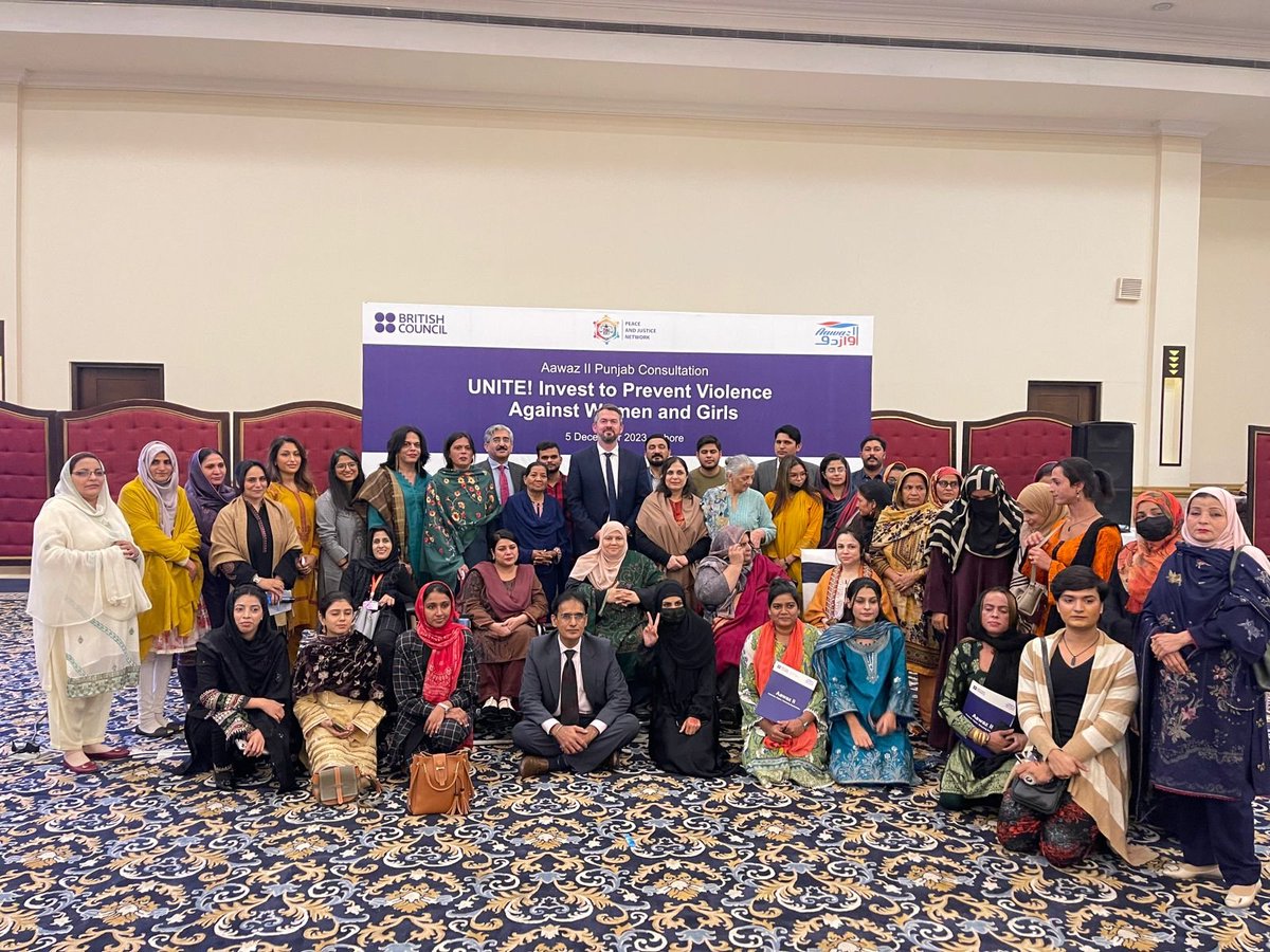 amahmood72's tweet photo. I'm very happy to be part of this very important #AawazII consultation 'Unite! Invest to Prevent Violence Against Women &amp;Girls' - Look forward to receiving recommendations for our action. Ms Sumaira Samad Secretary @womendevdeptt @GovtofPunjabPK @pkBritish 
#16DaysofActivism2023 https://t.co/eIpUT8A21r