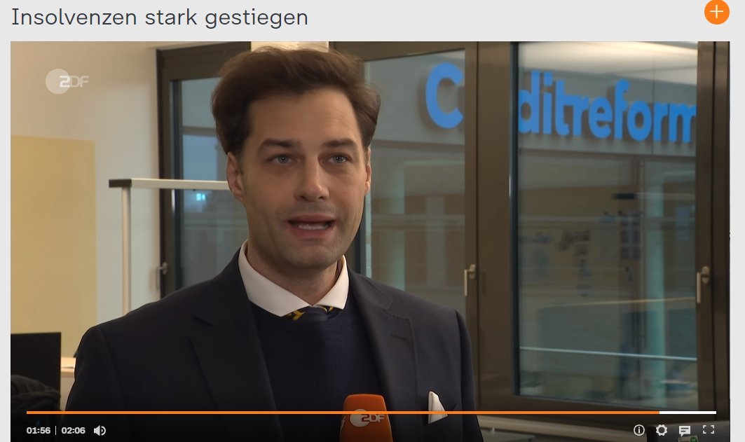 PtrkLdwg's tweet photo. Das @ZDF berichtet ebenfalls über unsere neueste Studie und zeigt anhand von Einzelbeispielen, warum viele Unternehmen gerade jetzt mit den multiplen Krisen überfordert sind. Absolut sehenswert!

@Creditreform https://t.co/Eymdd8dWIU