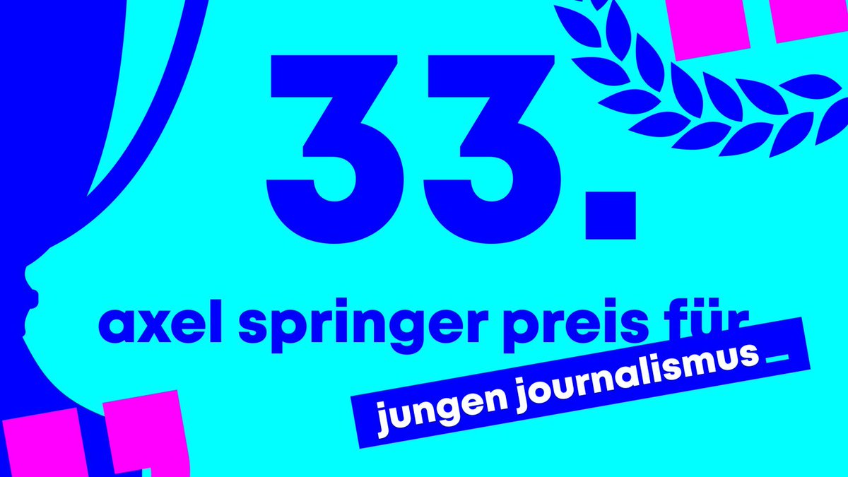 Axel-Springer-Preis für jungen Journalismus: Bester Beitrag des Jahres gesucht go2.as/3uSA7dt
