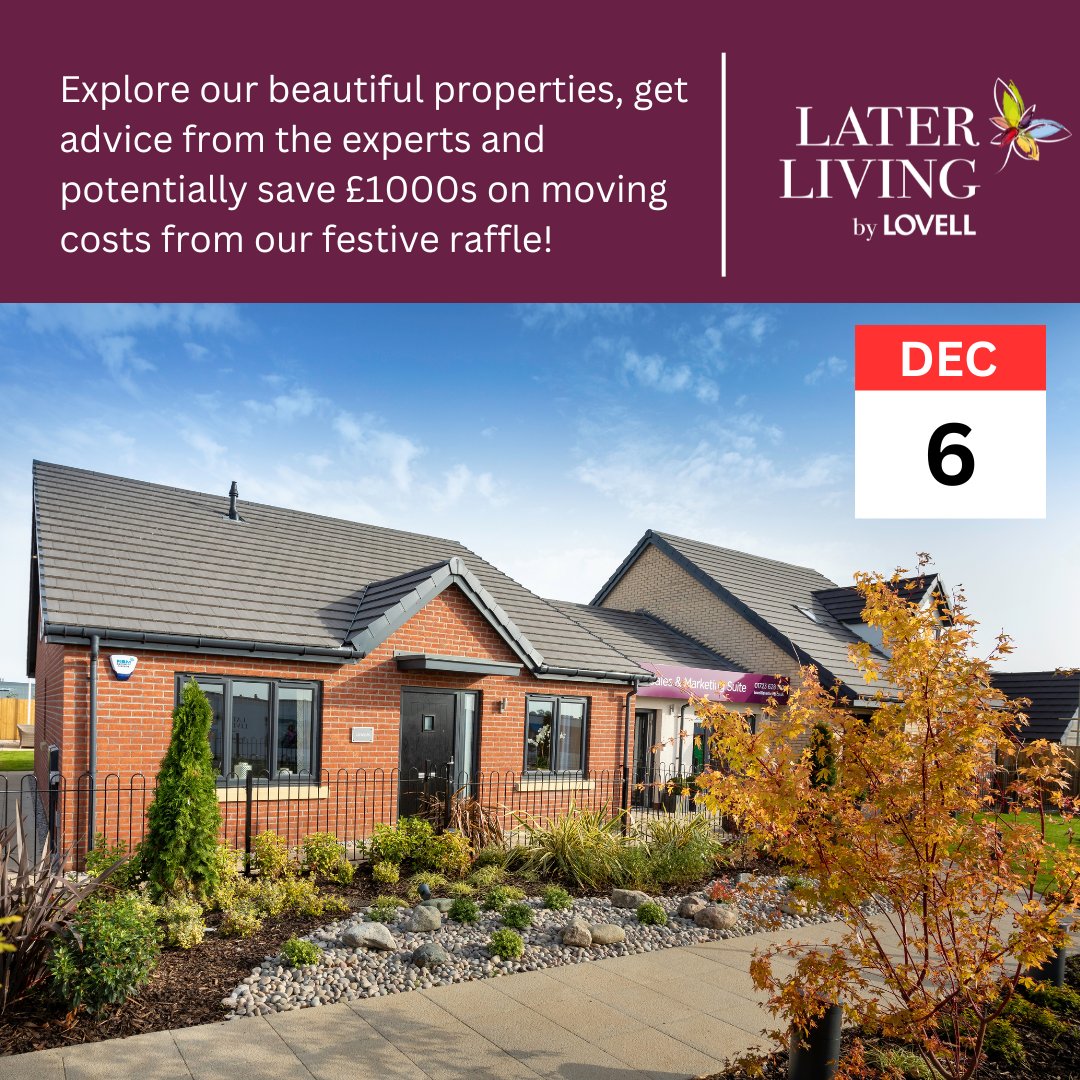 Don't forget, tomorrow is our celebratory event at Sandcastles, Scarborough.  

Join us between 10.30-3pm for some festive fun and discover more about how you can save on your move to a Later Living by Lovell home.

corporate.lovell.co.uk/newsroom/2023/…