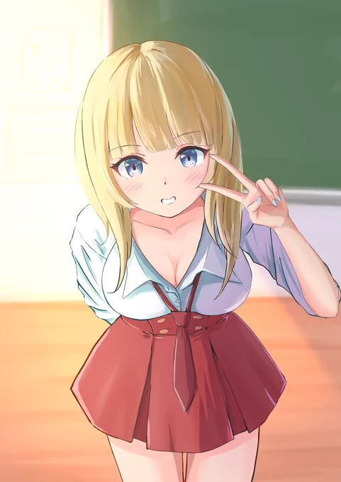今回モデリングしている子のイメージを膨らませるために、イラストを1枚描いてみました 最近、blenderでモデリングばっかりだったので久々に絵を描いた気がします