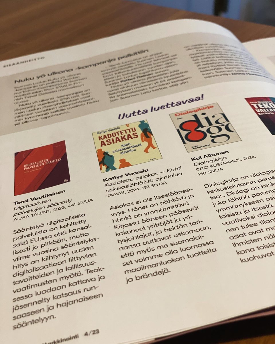 Uutta luettavaa!

#kadotettuasiakas #asiakasymmärrys #asikaskokemus #bisneskirjat #tammikirjat