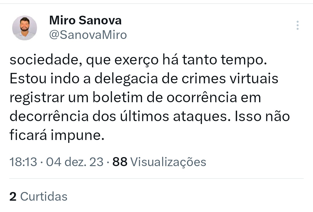 NoticiasdoPARA's tweet photo. O ex-deputado e atual Presidente da Funtelpa @SanovaMiro teve a conta do Facebook Hackeada. Criminosos postaram fotos de nudes de mulheres no Story de Miro. O presidente da Funtelpa se manifestou pelo X . https://t.co/wV7nuzlVwM