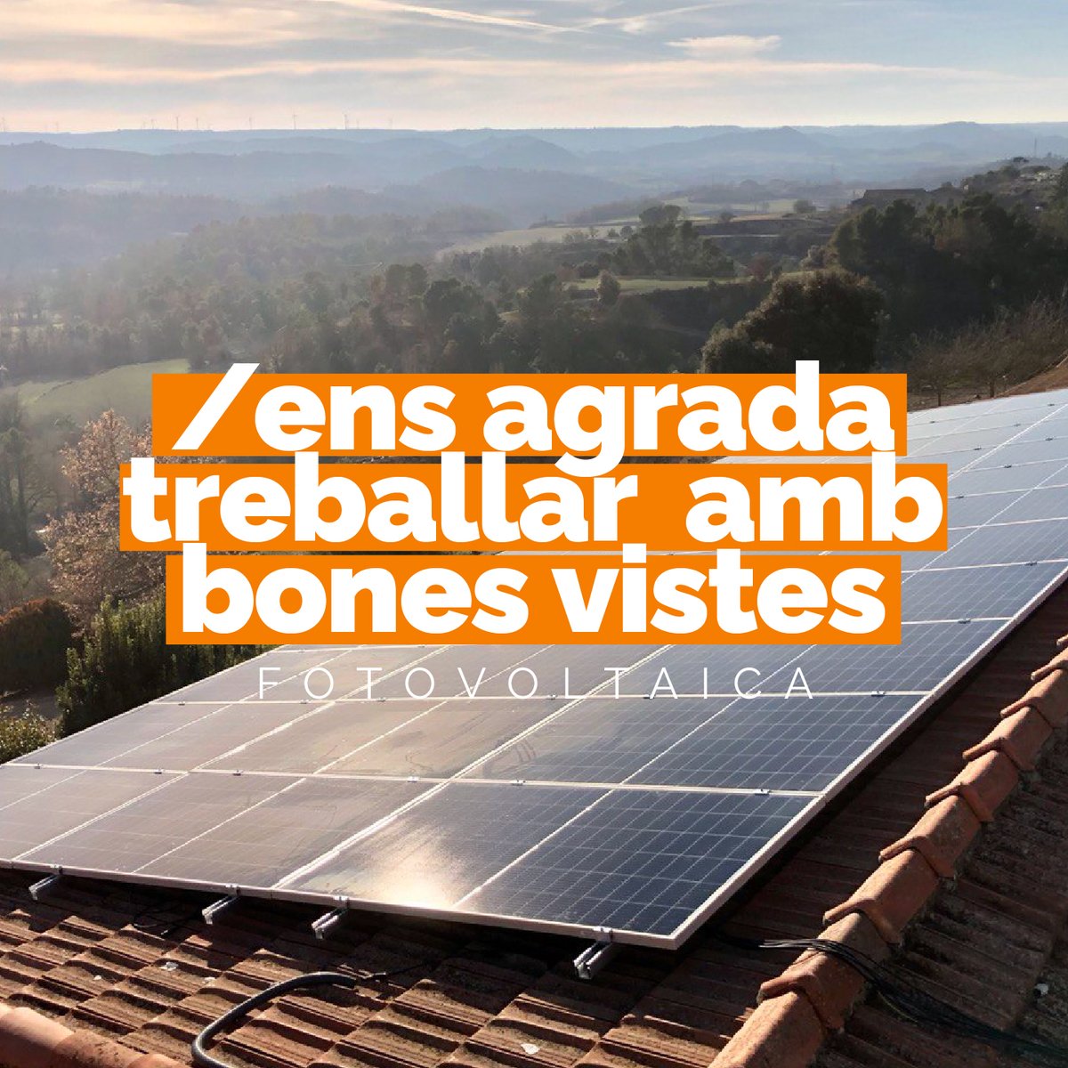 GRenovables's tweet photo. A Girasol tenim la sort de poder treballar molt sovint amb vistes tan espectaculars com aquestes
👁️🌲👁️🌳
I a més gaudim de tot això, mentre fem arribar l'energia fotovoltaica a les cases i així contribuïm a l'autoconsum i fer el que el món sigui una mica més sostenible.
⚡️🏡⚡️🏡 https://t.co/CEa3h7e6Za