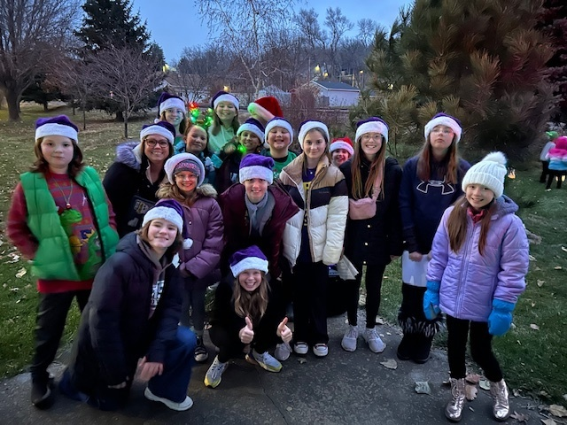 So many Lions helping out over the weekend! Special shout-out to these students and their amazing voices to help bring in the holiday season! Great work kids and Mrs. Stanley! #PurplePride