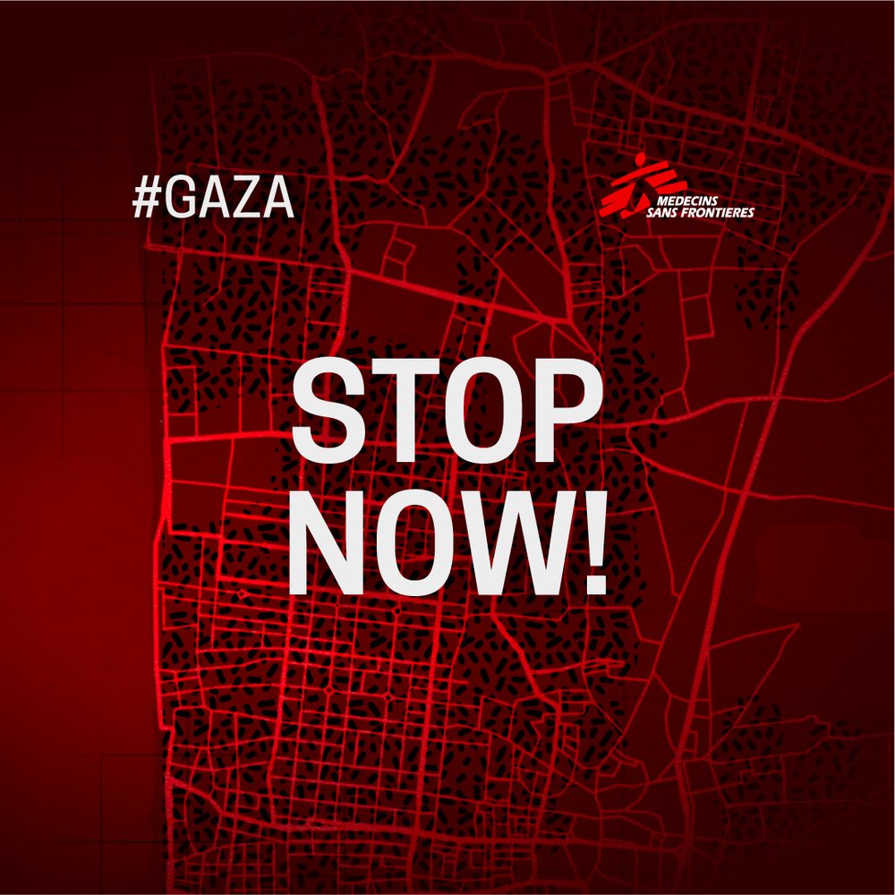We are uniting across the world and calling for a ceasefire in Gaza. Join us and call on your government to demand Israel to stop the attacks now. Download our posters and social media banners in the link below. Take a selfie and snap a pic in your city 👇
msf.org/gaza-stop-now