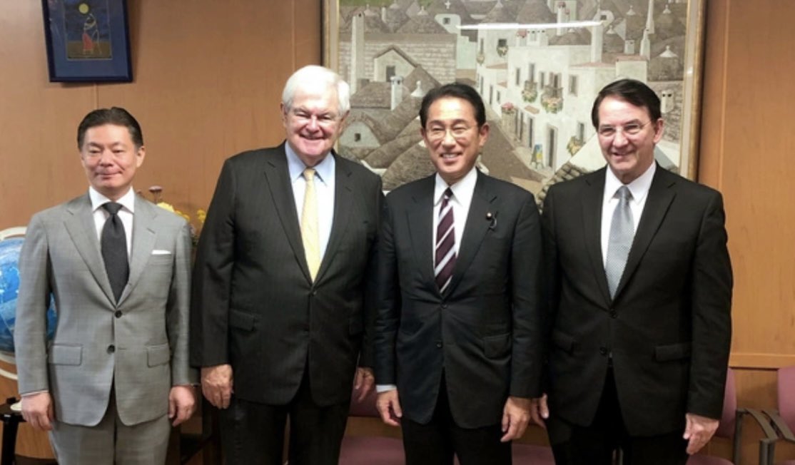 kawataru_j's tweet photo. PM Kishida once again denied any relationship with the Unification Church, anti-Japanese cult religious group even after the photographic evidence was published.
#NewtGingrich #MichaelJenkins #MasayoshiKajikuri #UnificationChurch #UPF #Korea #Japan #SatelliteState #UnitedStates https://t.co/NR5loukRQQ