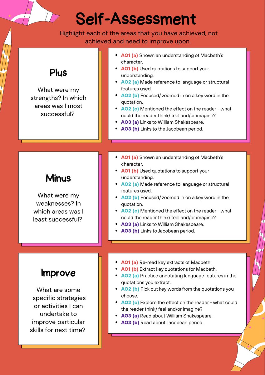 mrs_chudasama's tweet photo. Following my inspiration from @SPryke2, here is the first in the series of #Macbeth exam practice worksheets.
Macbeth (AQA) Exam Practice: Macbeth's Ambition https://t.co/txKigAL7Y3
#English #Literature #Paper1 #Extract #Ambition #TeamEnglish #SelfAssessment @AQAEnglish #PEEZ https://t.co/kisRomO3YM