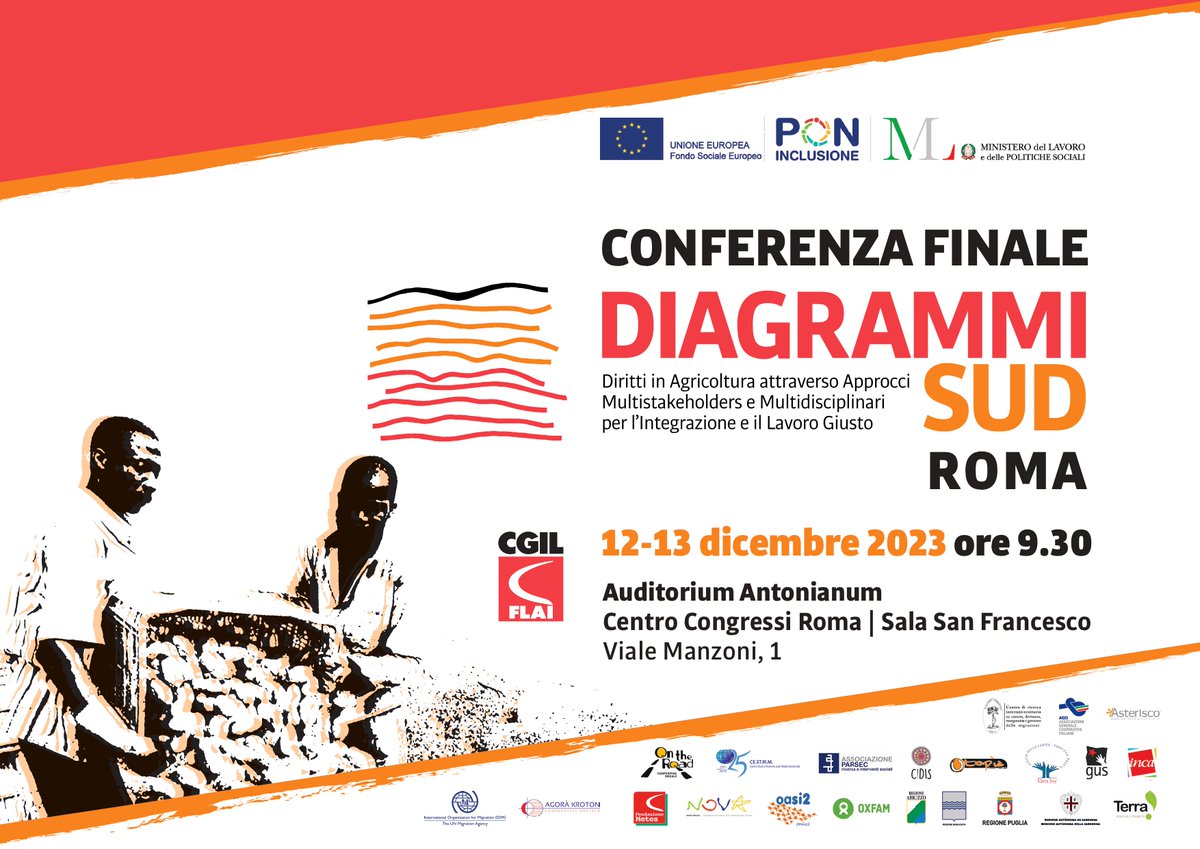 SAVE THE DATE! Si terrà il 12 ed il 13 dicembre a Roma ed in diretta Facebook la conferenza finale di chiusura del Progetto <a href="/DiagrammiSud/">Progetto Diagrammi SUD</a>