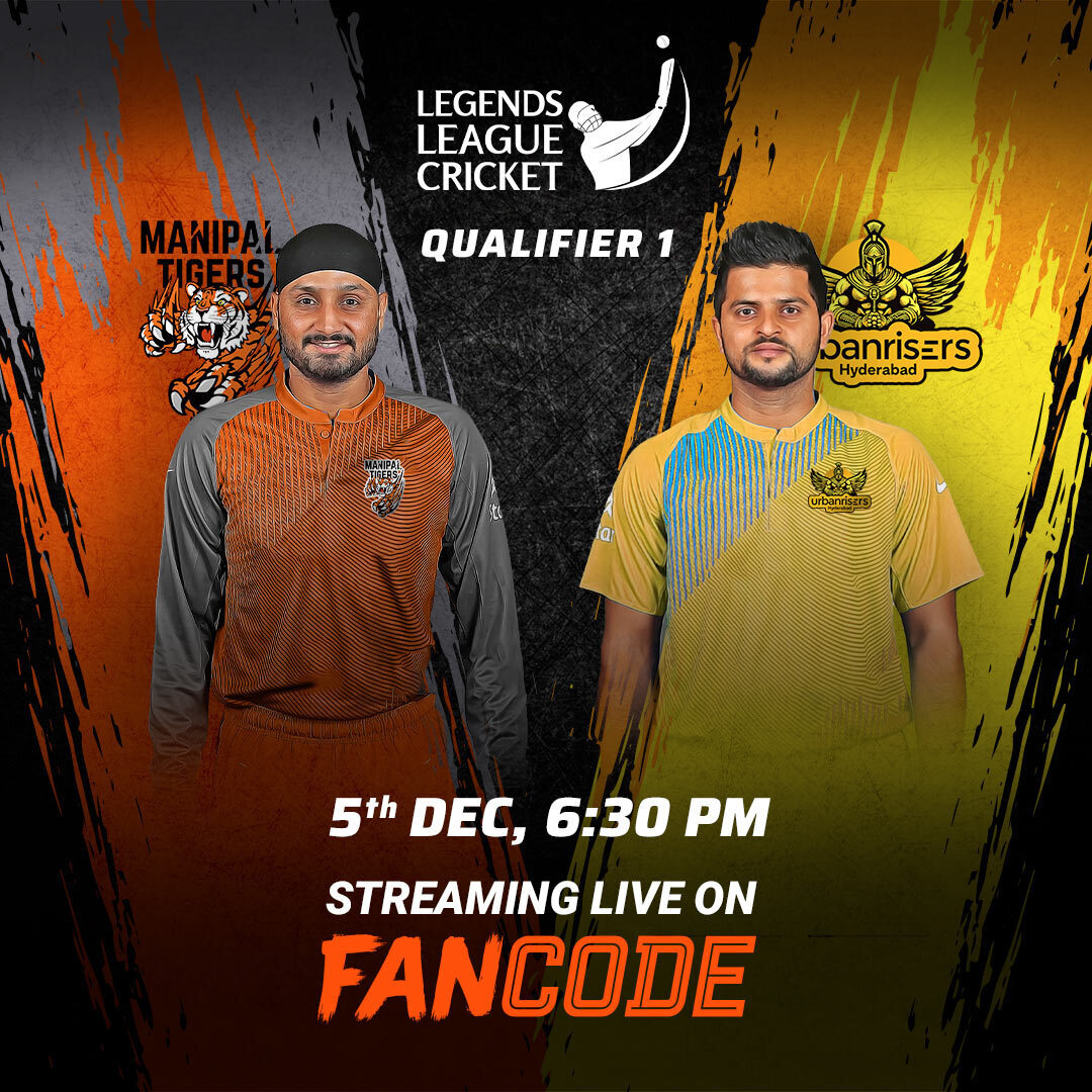 FanCode's tweet photo. Bhajji and Raina in T20 playoffs. Deja vu, anyone?
.
.
#LegendsOnFanCode @llct20 @Urbanrisers_Hyd @manipal_tigers https://t.co/a1AdCzXYuS