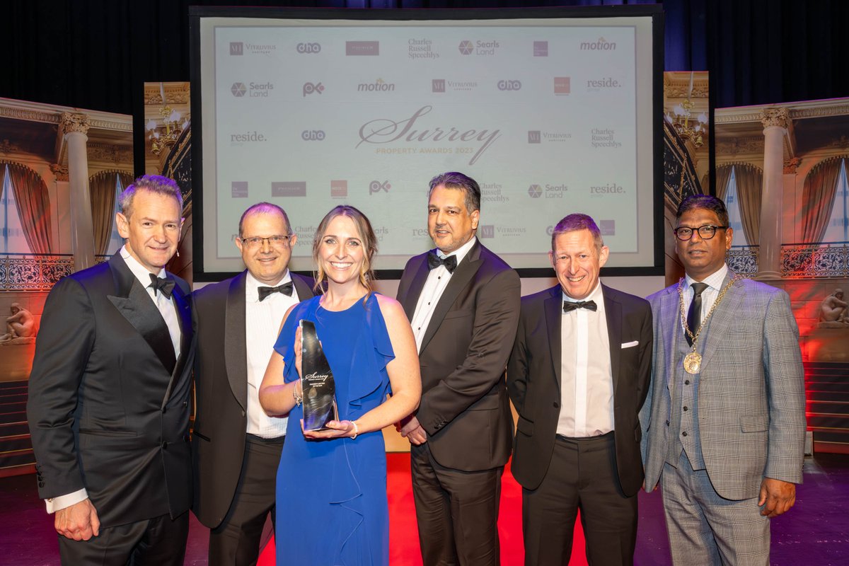 It is wonderful to have our professional award winners photo to share with you from the Surrey Property Awards. 

Well done again to everyone in our property teams for winning the category 'Property Law Firm of the Year.' 

#MovingHome #CommercialProperty #PropertyDisputes