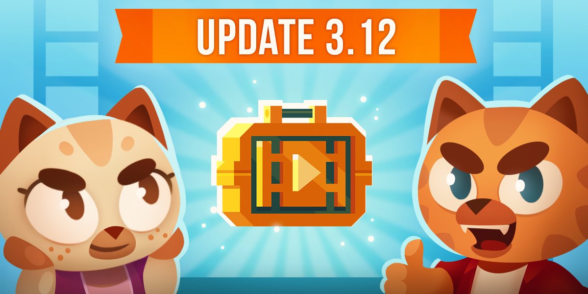 Update 3.12 is here and ready for download!

New Ad Reward Box, improved Shop UI, and a lot of technical improvements. 

Enjoy!