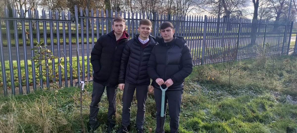 CollinstownPark's tweet photo. Our TY students in Environment class planted pear, apple and plum trees to help pollination. A special thank you to DC's for Bees, and Orchards in the Community for the donation of these trees @hostinireland #DCsforBees #WeAreCPCC #Teamddletb #TransitonYear #Pollination https://t.co/XHDfKo4LsB