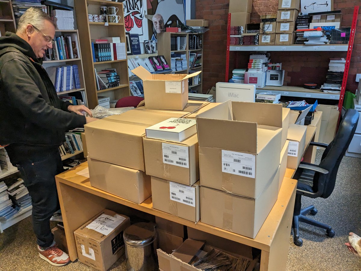 Jane π©π» (@bristol_jane) on Twitter photo What's this? It's the second print run of #TheseThingsHappenBook (or 200 copies of it). I went to <a href="/TangentBooks/">Tangent Books</a> to sign them this morning, before they get taken to the <a href="/RoughTrade/">Rough Trade</a> warehouse this afternoon for the UK and US. Get your orders in, folks. #SarahRecords What's this? It's the second print run of #TheseThingsHappenBook (or 200 copies of it). I went to <a href="/TangentBooks/">Tangent Books</a> to sign them this morning, before they get taken to the <a href="/RoughTrade/">Rough Trade</a> warehouse this afternoon for the UK and US. Get your orders in, folks. #SarahRecords