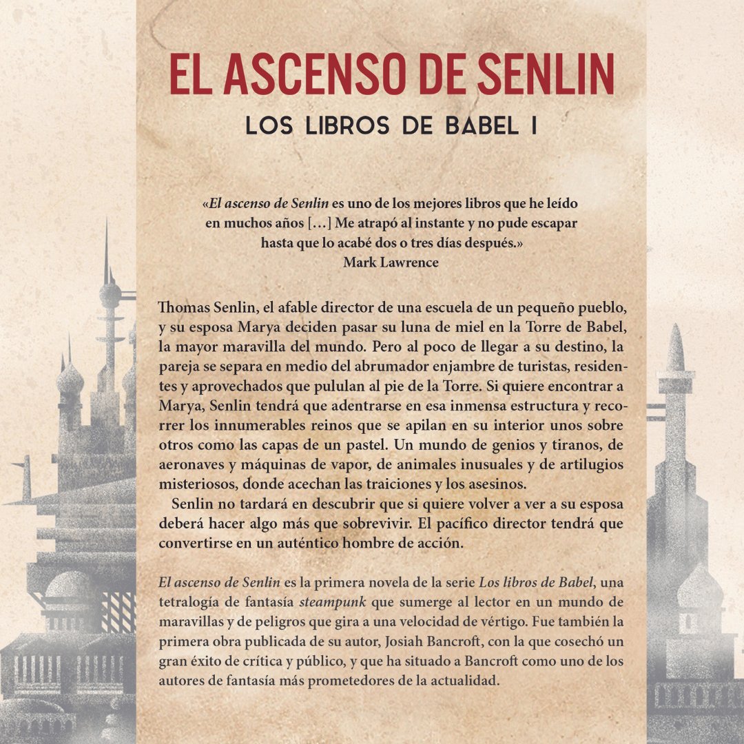 ASCENSO DE SENLIN EL. LOS LIBROS DE BABEL VOLUMEN 1. BANCROFT