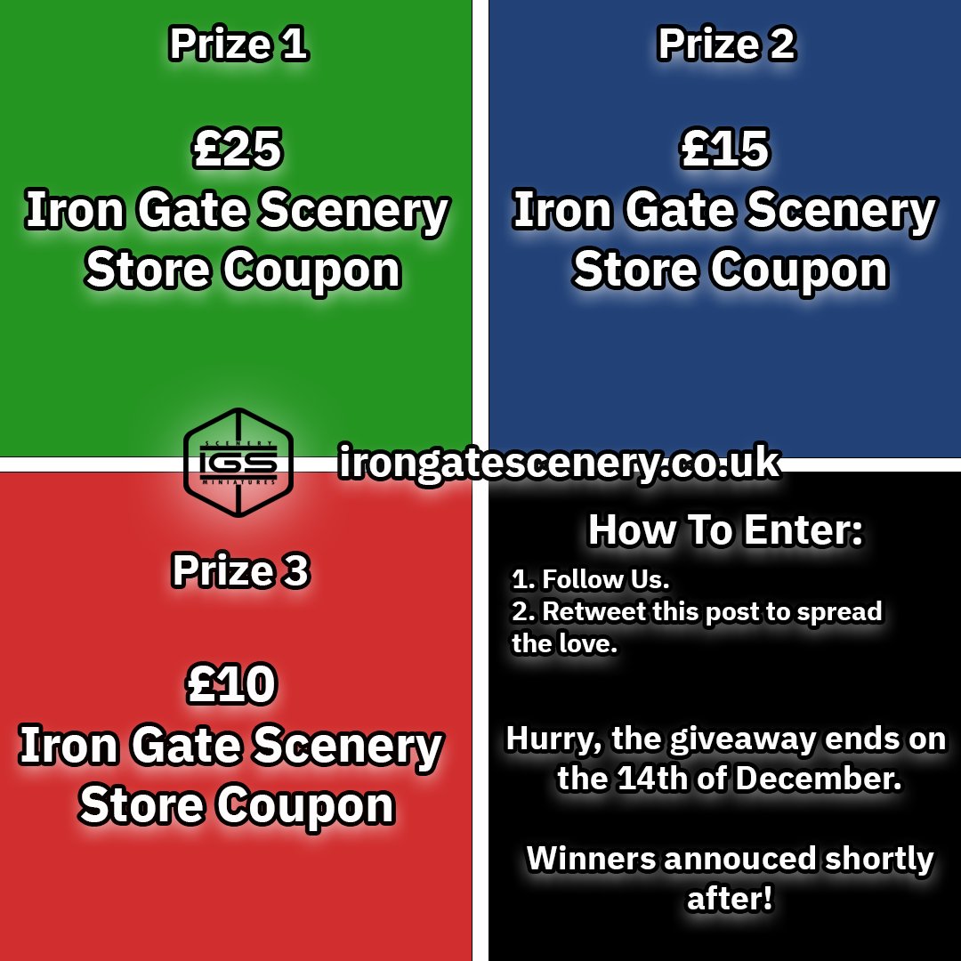 We've noticed that we've smashed through 500 followers, and we couldn't be more grateful to each and every one of you.

To show our appreciation, we're hosting an exciting giveaway with IGS store coupons up for grabs!

Prizes:
🥇: £25
🥈: £15
🥉: £10

Good luck to all of you!