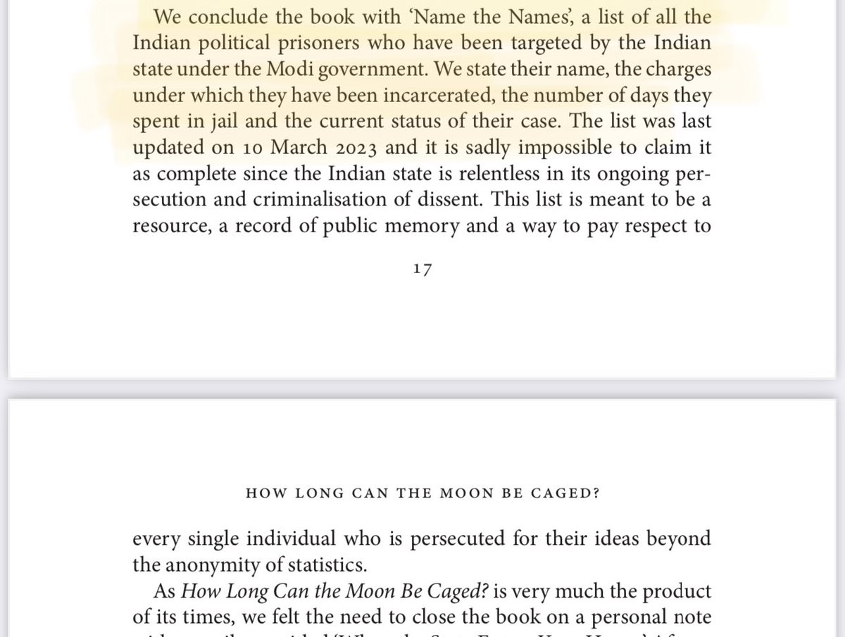 Yes — we have an incomplete & ongoing list of 250 political prisoners who have been incarcerated since Modi came to power in May 2014. Last updated on 10 March 2023, it's being expanded to include more such arrests. I am glad to send you a copy of the book.