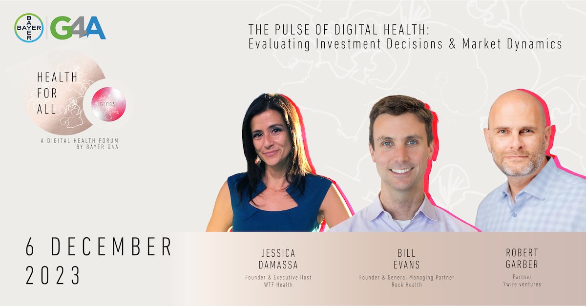 Get ready for our last #DigitalHealthForum LIVE panel of 2023 happening TOMORROW on LinkedIn!

Join us as we recap this past year and take a look at the current macroeconomic landscape and its effects on #digitalhealth investments. Secure your spot here 👉linkedin.com/events/g4adigi…