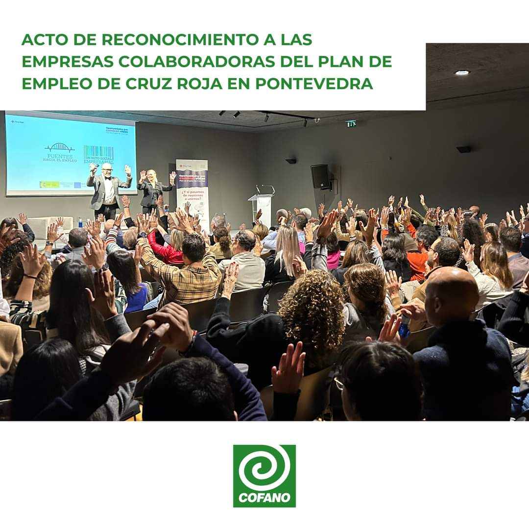CofanoCoop's tweet photo. Cruz Roja celebró el miércoles 29 de noviembre, en el Museo MARCO de Vigo, el acto de reconocimiento a las empresas colaboradoras con su Plan de Empleo.
Nuestro gerente, Jose Fernández González, asistió para seguir impulsando programas tan importantes como es este.
#Cofano https://t.co/XLowvWXQFo