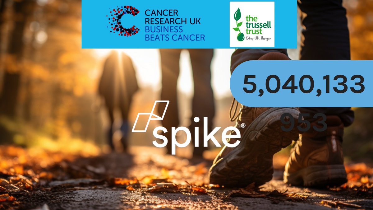 We did it!!! 🚀 👟 we trampled all over our target  💯 to reach over 5 MILLION 🙏   Both our nominated charities will share the donation of £2000!!!  Kindly provided by our directors Rob + <a href="/duncseo/">Duncan Colman</a>  🙏  fundraise.cancerresearchuk.org/page/spike-dig…  &amp; leedssouthandeast.foodbank.org.uk

#DoGoodThings #charity