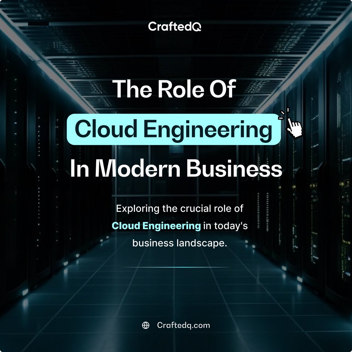 'CraftedQ is redefining the game with Cloud Engineering! 🌐 Experience innovation, flexibility, and security like never before. Your business journey just got brighter. #CraftedQ #CloudEngineering #Innovation'
#BusinessTransformation #CloudSolutions'