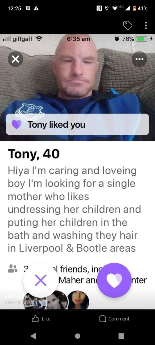 Anyone know this nonce my mate just sent me it he liked her profile and this was what his . I feel fucking sick . SHARE THIS