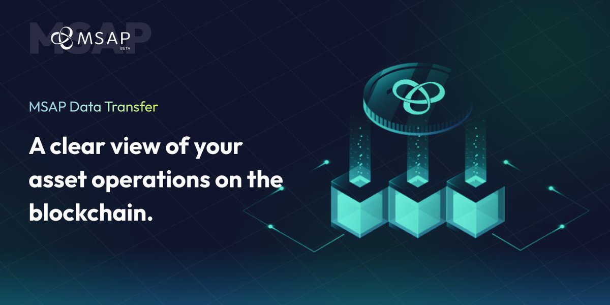 MSAPGroup's tweet photo. Besides operation data, MSAP platform also records transfer data for you, which mainly reflects all the operation situations of your related assets on the blockchain, displays the core data of your asset circulation, and facilitates you to check and manage the asset circulation. https://t.co/iHBYP0B6eY