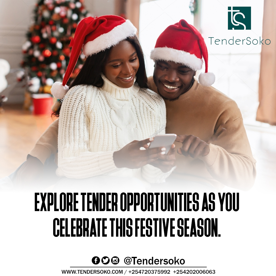 TenderSoko's tweet image. The magic of the season is in the air, and TenderSoko is here to make your tendering journey magical! Wishing you a joyful and successful holiday season. Let's achieve great things together in the coming year! #TenderMagic #HolidaySuccess #procurement