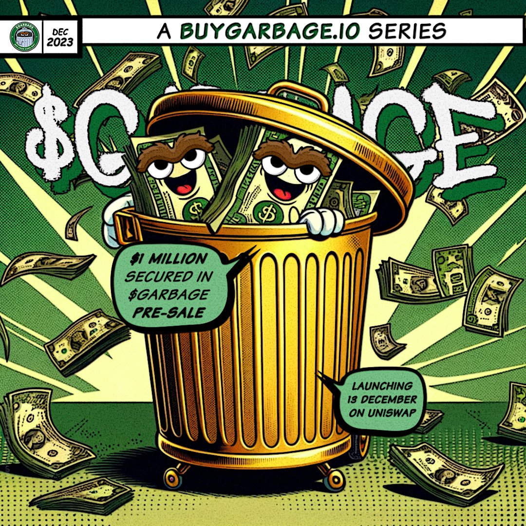We're about to make history with the worlds first ever Comic Coin!🗑️

- Over $1M already secured in presale. 
- Backed by many of the industries leading KOL's.
- A narrative like no other.

Don't miss out on your chance to become part of history💪🏼 

Launching December - date TBA.
