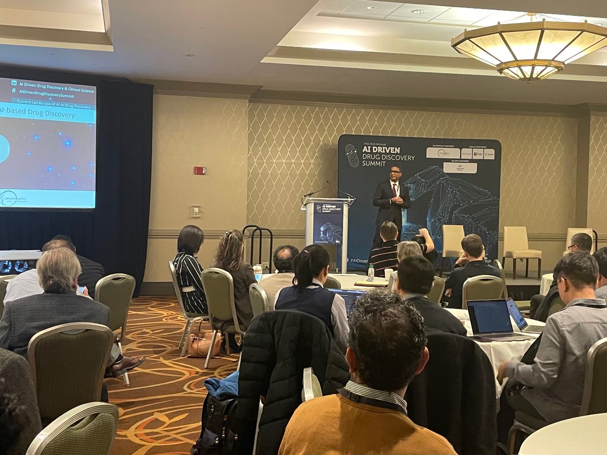Ceremorphic's CEO takes the stage for the keynote at today's AI Driven Drug Discovery Summit.  #CeremorphicLifeSciences