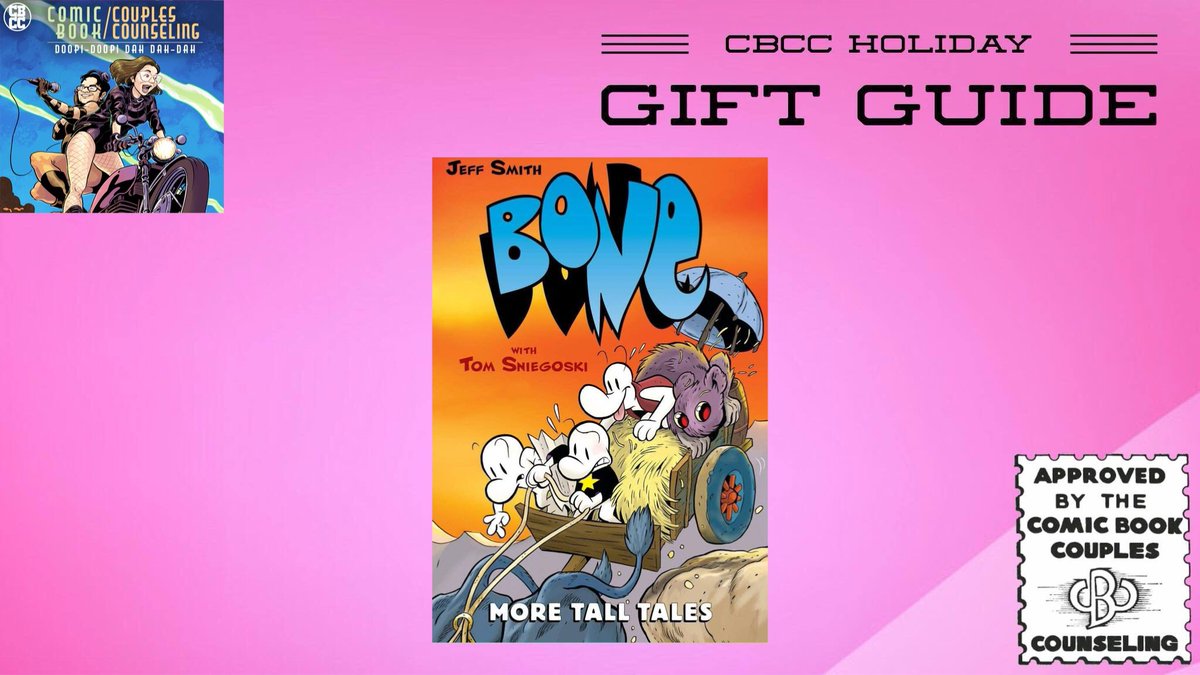 Did you know there were new BONE comics in 2023?? It’s true! BONE: MORE TALL TALES hit shops this past fall &amp; it’s an essential item on our #CBCCGiftGuide 🔗🧵⬇️