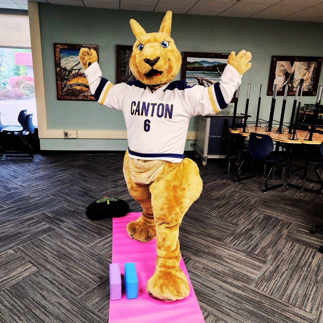 Stop by the LC Classroom tomorrow, 12/12, at 12PM for yoga with Farren for a study break. Wear comfy clothes and enjoy this class that is made for all levels of experience. Some mats and blocks will be available if you don't have your own. #sunycanton #meetmeatthecommons #finals